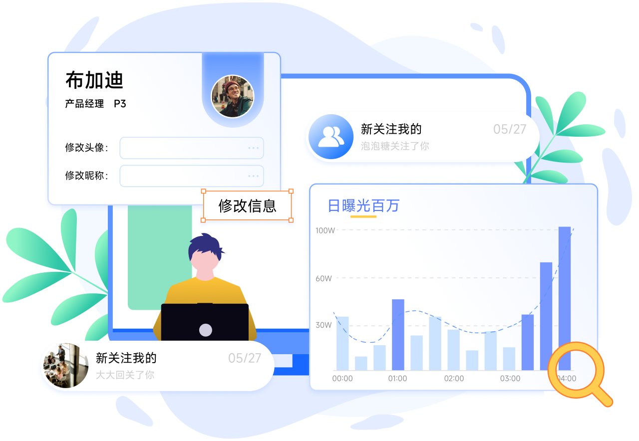 弹窗提醒私信链接转化